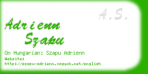 adrienn szapu business card